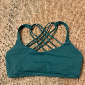 Green Jasper Lululemon Free To Be Wild sports bra size 8
